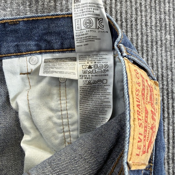 Levis 517 Jeans Mens 32x25 Blue Medium Wash Bootcut Mid Rise Denim Casual - Picture 7 of 8